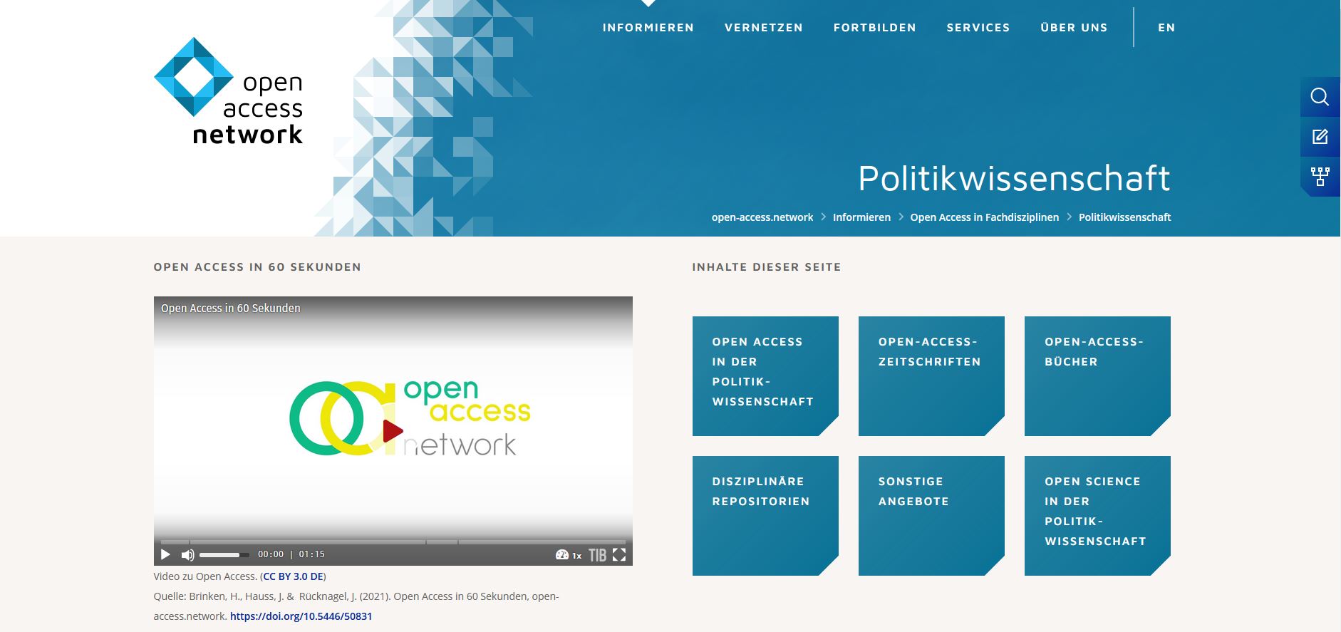 Open Access in der Politikwissenschaft