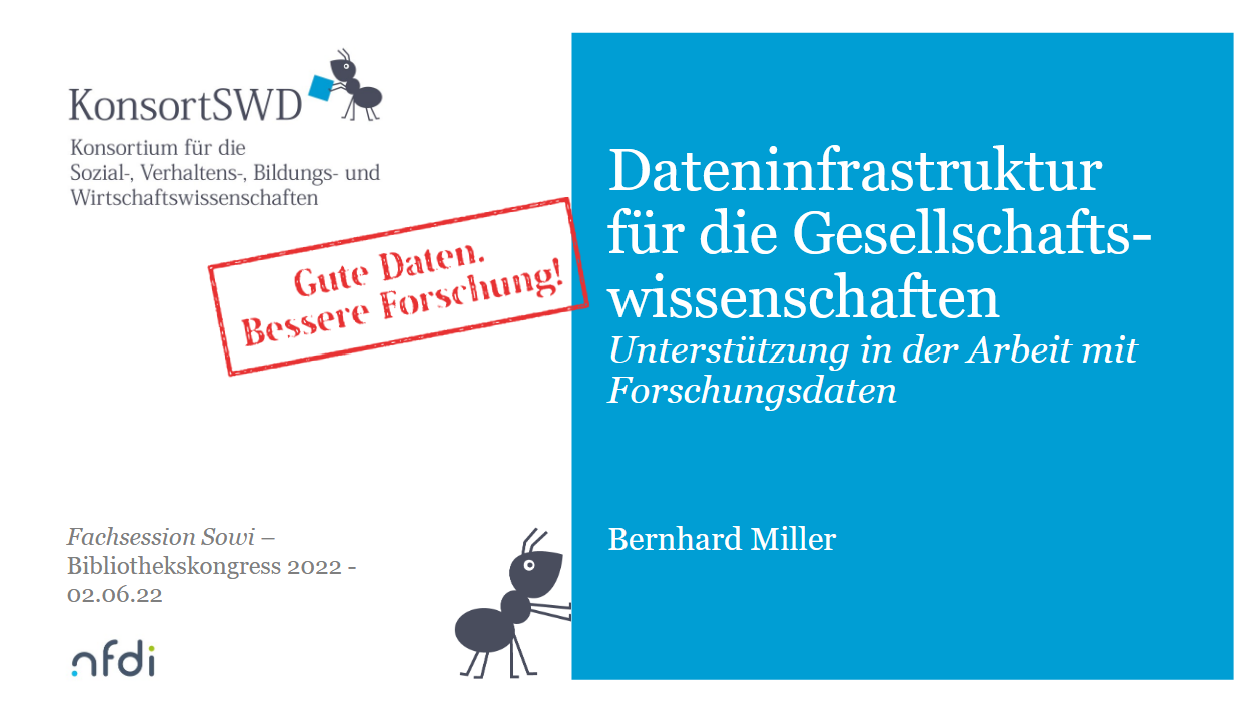 Dateninfrastruktur für die Gesellschaftswissenschaften. Unterstützung in der Arbeit mit Forschungsdaten