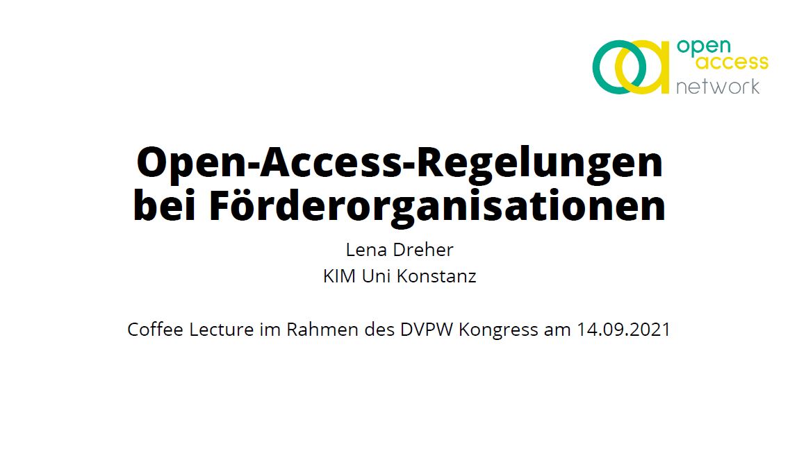 Open Access Förderregelungen